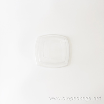 PET lid for 12oz Bagasse Square Bowl